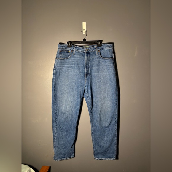 Madewell The Tall Curvy '90s Straight Crop Jean in Hazeldell Wash Size 33T - Picture 2 of 5
